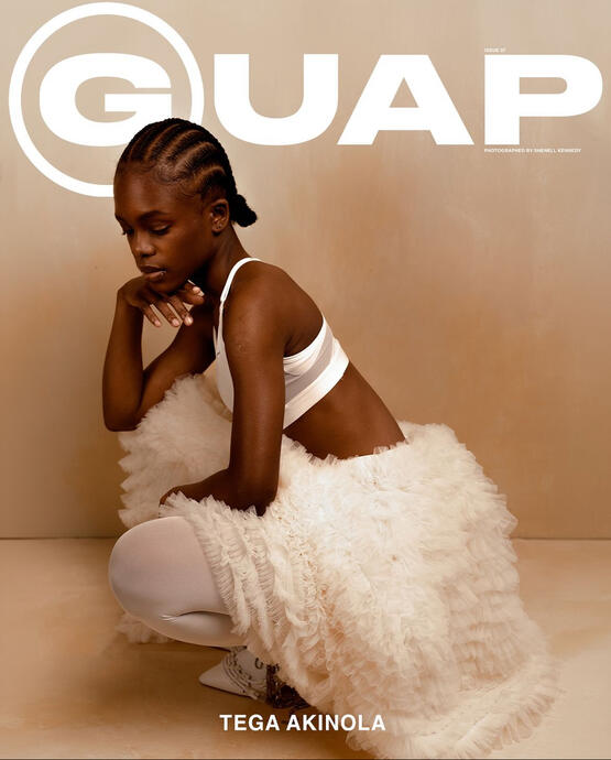 Styling Assistant for GUAP Magazine's #GUAP37 issue cover, featuring fashion designer Tega Akinola.